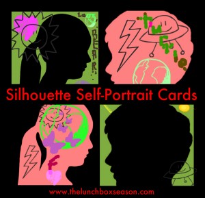 silhouette selfportrait cards