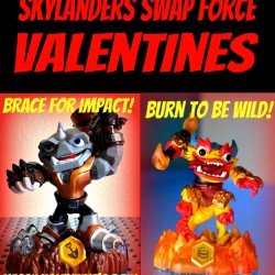 Homemade Printable Skylanders Swap Force Valentines from The Lunchbox Season