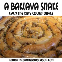 A baklava snake even the kids could make! easy awesome baklava recipe