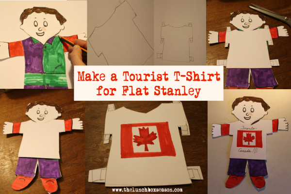 Make a Tourist T Shirt for Flat Stanley, from the 10 Best Ways to Entertain Flat Stanley in Style