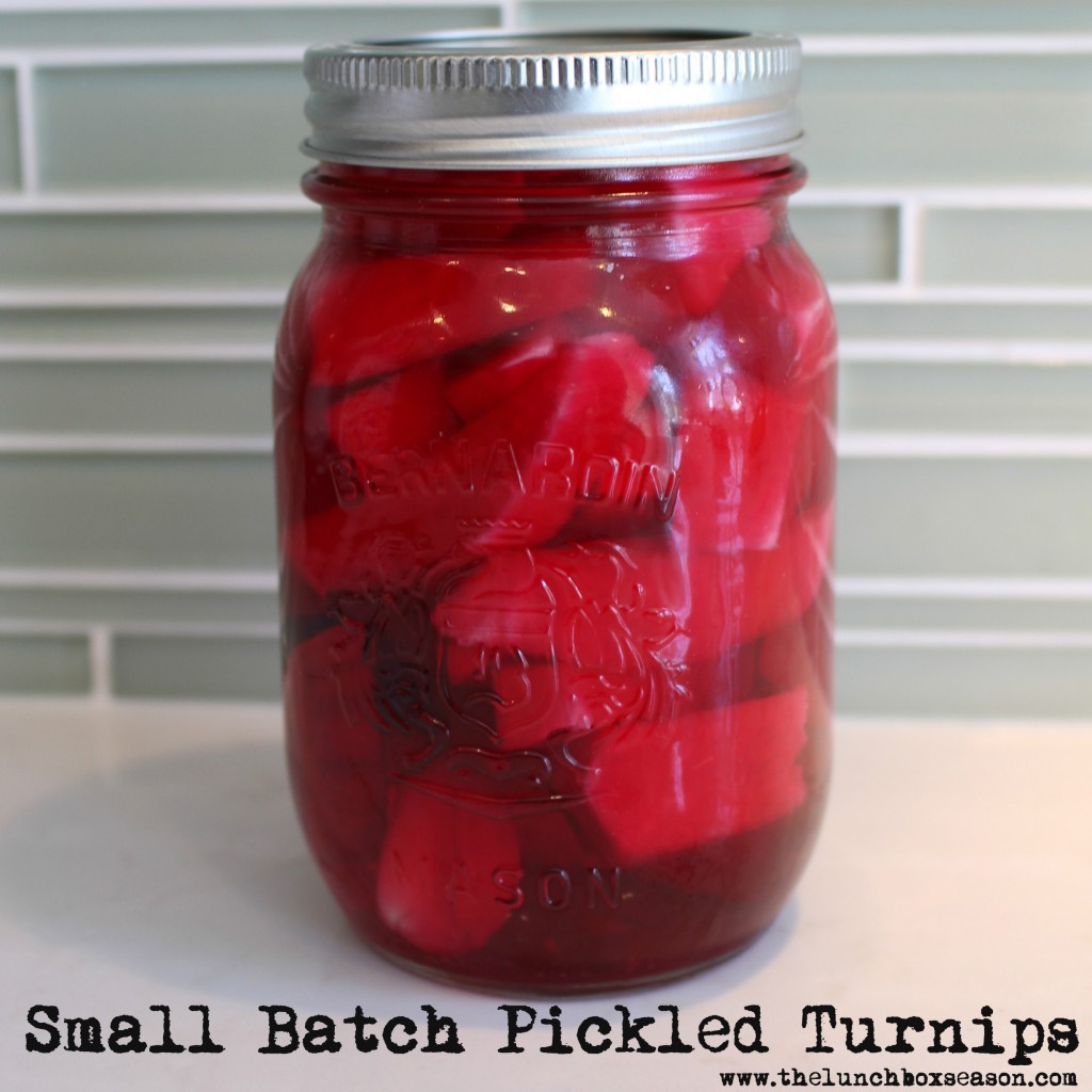 Small Batch Pickled Turnips from the Lunchbox Season