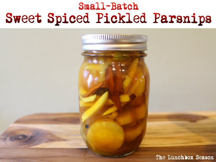 Small batch Sweet spiced Pickled parsnips