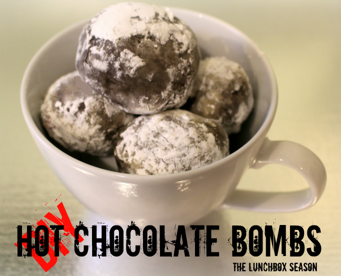 DIY Hot Chocolate Bombs from the Lunchbox Season...Just drop one or two into hot milk and voila! hot chocolate!