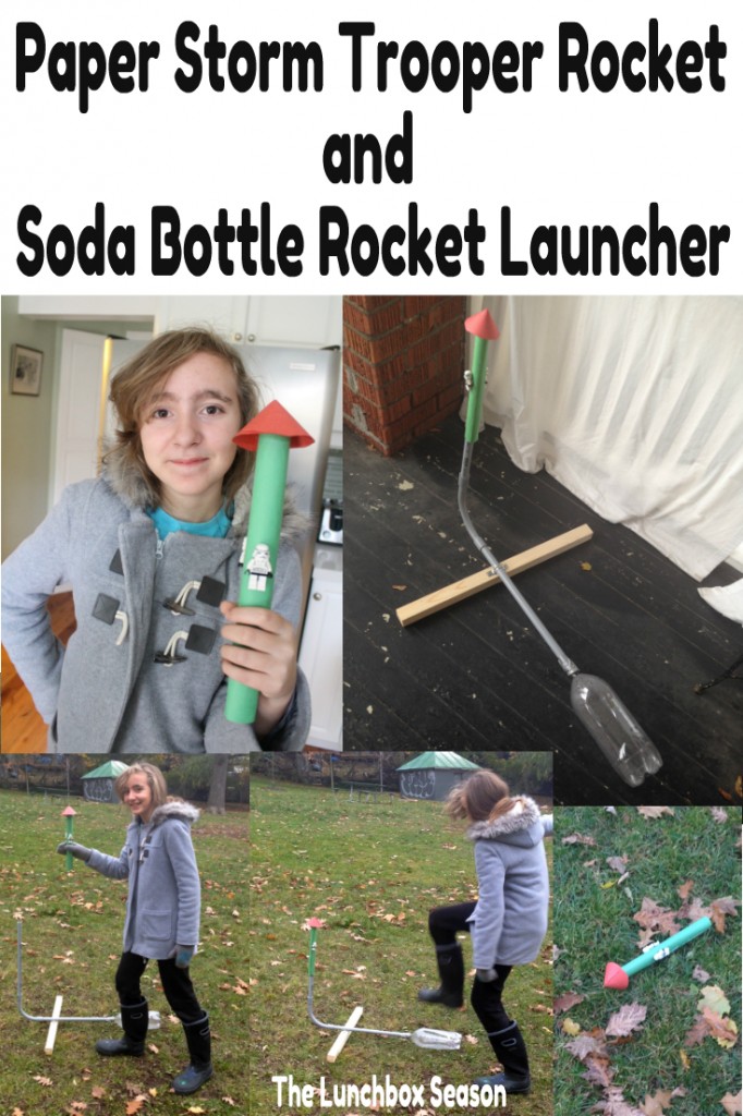 Paper Storm Trooper Rocket and Soda Bottle Rocket Launcher