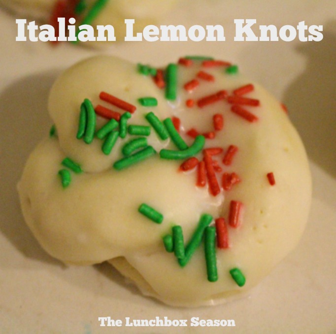 Italian Lemon Knots my Nana's recipe from The Lunchbox Season